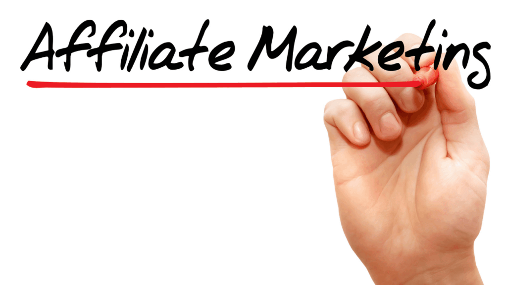 affiliate marketingの文字