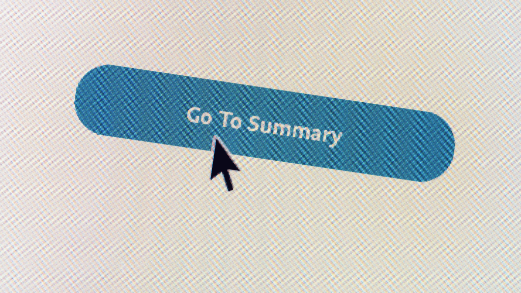 go to summaryの文字とカーソル
