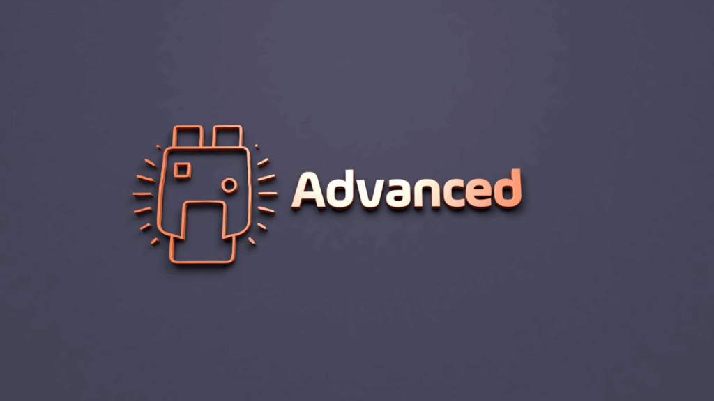 advancedの文字