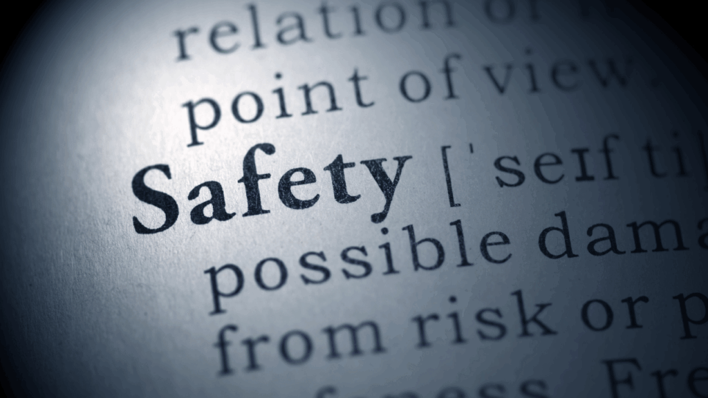 safetyの文字
