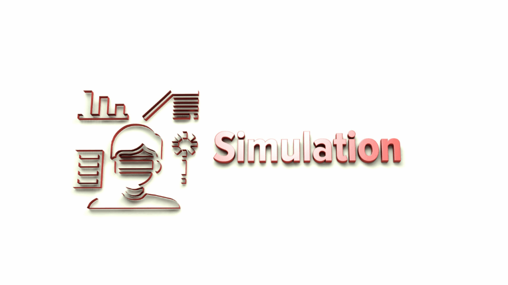 simulationの文字
